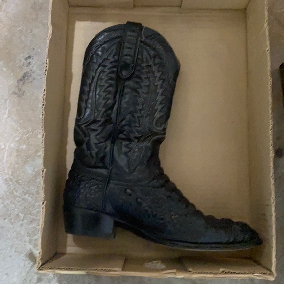 Dan Post Black Alligator Western Boots - Picture 4 of 16